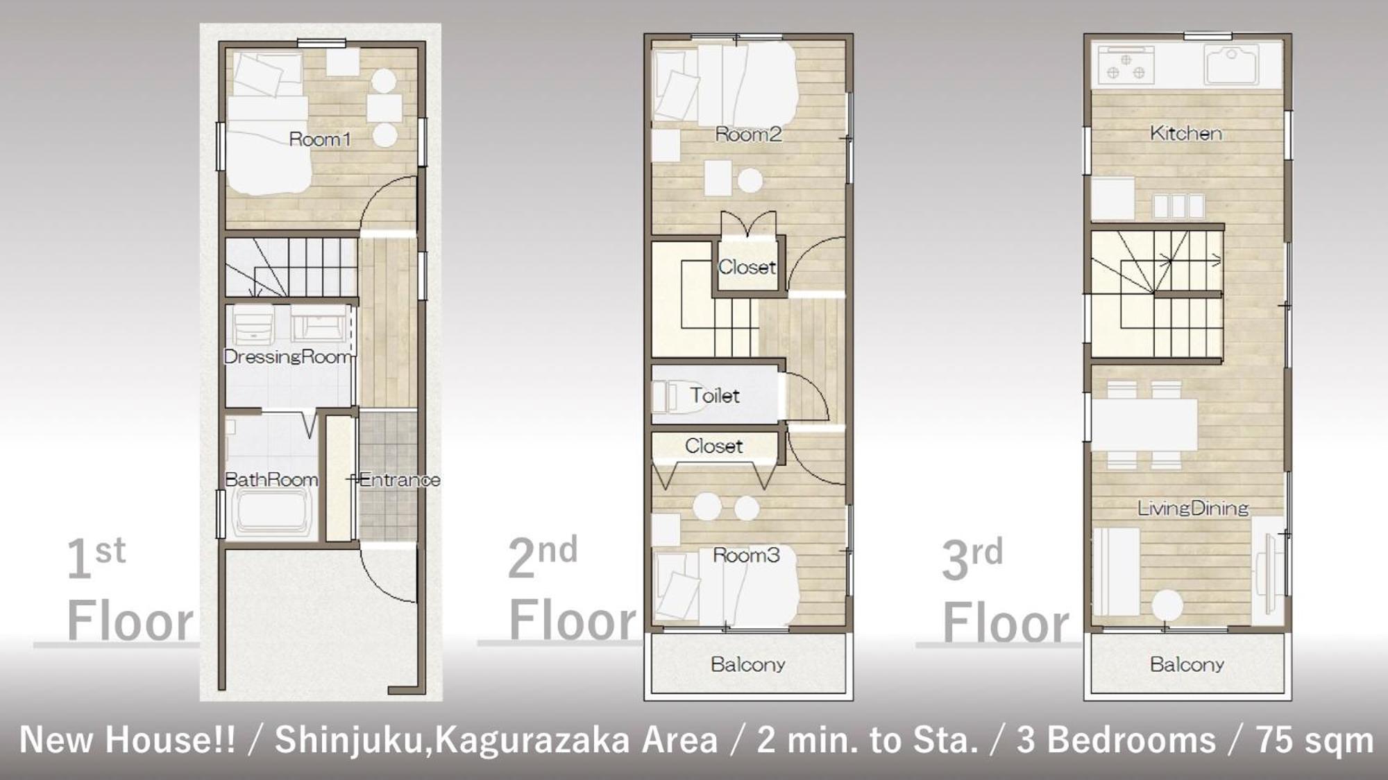 Finoa Residential Suite Kagurazaka Tokió Kültér fotó